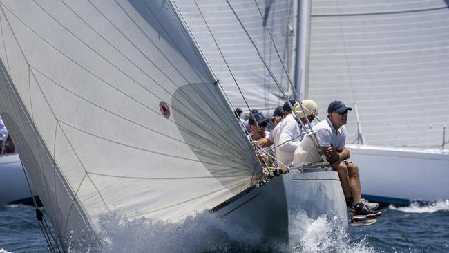 The lovely yacht defiance in the classic Sydney Hobart series. Pictures: Andrea Francolini/CYCA