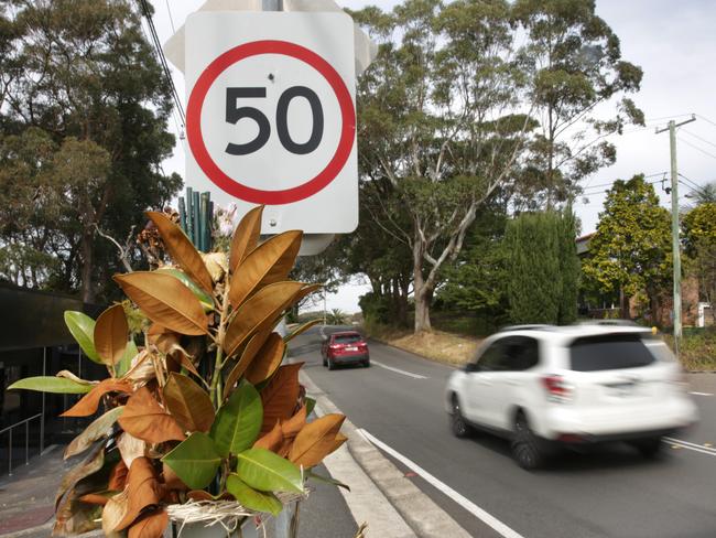 Almost 75 per cent of motorists were clocked travelling above the speed limit on Tuesday afternoon on Scenic Highway out the front of The Cowrie restaurant. Picture: Mark Scott