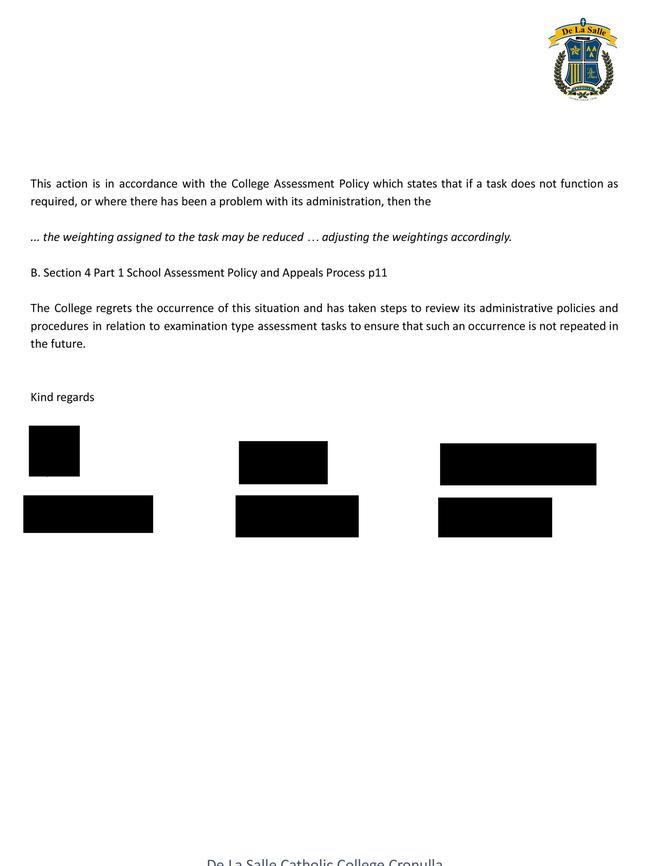 The school has no evidence anyone has cheated, however, intends to change the weight of the task.