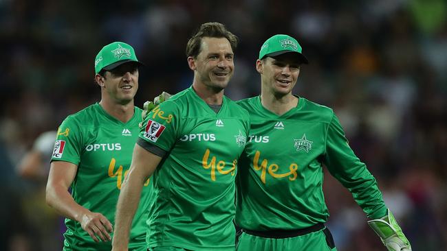 Dale Steyn (C) is one of a host of international superstars hitting the Big Bash this summer. Picture: Getty