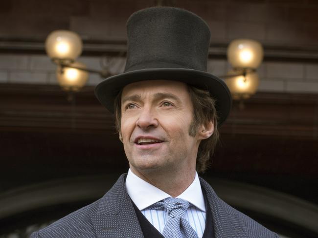 Hugh Jackman as PT Barnum in a scene from Twentieth Century Fox's film The Greatest Showman.