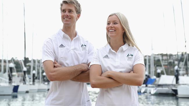 Australian Mens and Womens 470 sailors, Will Ryan and sister Jaime.