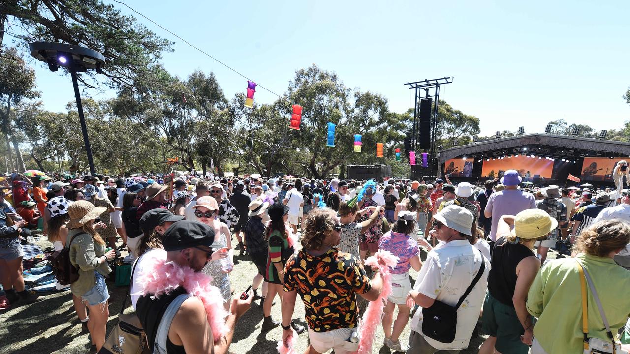 Punters at Meredith Music Festival.