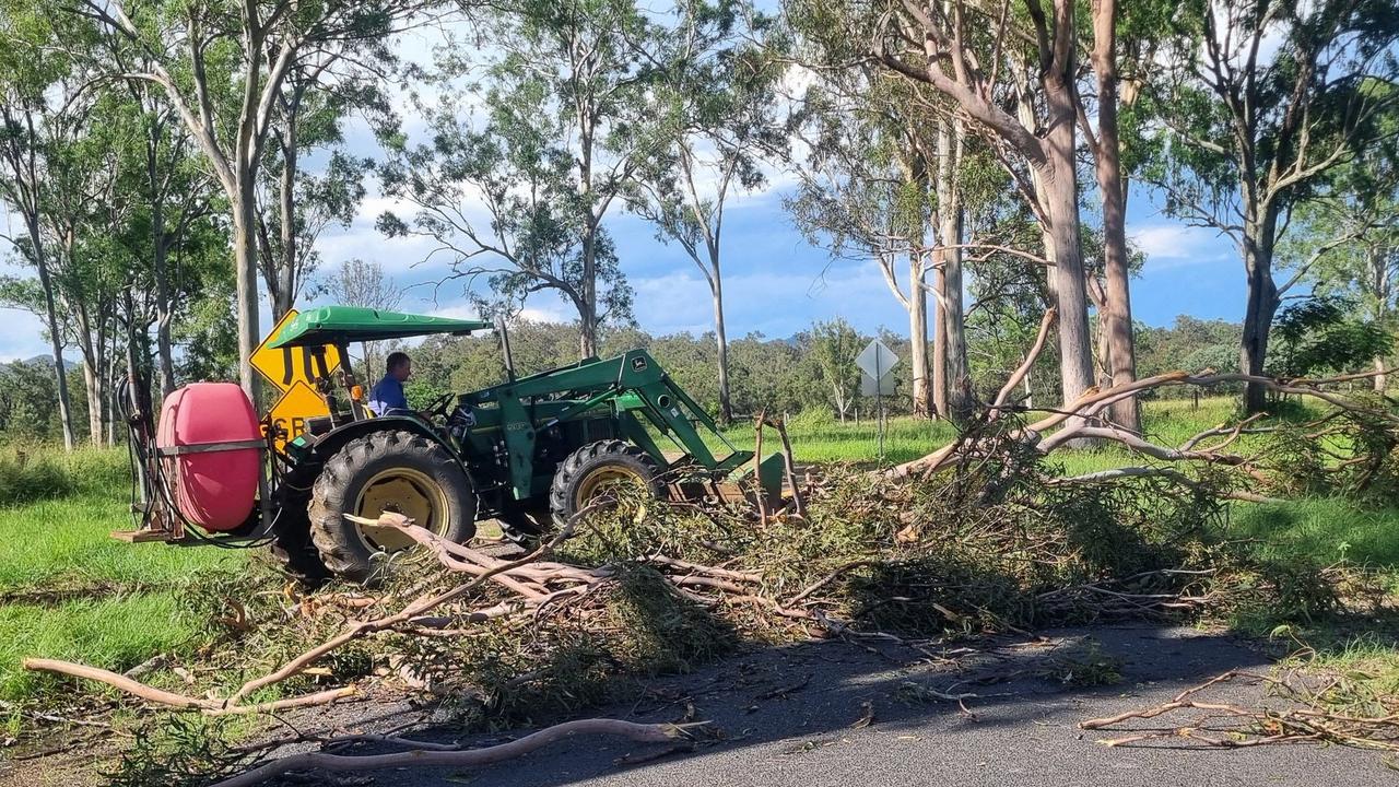 Storm damage at Widgee on Thursday, January 16, 2025. Picture: Maxine Nott, Facebook