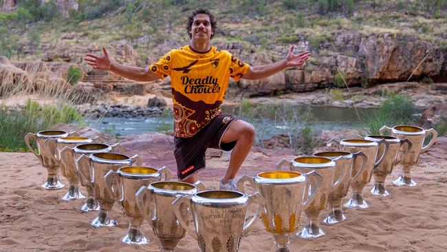 Hawthorn's Matt Hill went back to Katherine this week ahead of his club's match against the Gold Coast Suns. Picture: Seamus Parkinson, Hawthorn FC