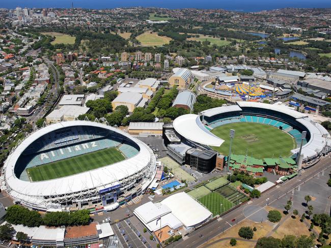 Allianz Stadium and the Sydney Cricket Ground. Picture Gregg Porteous