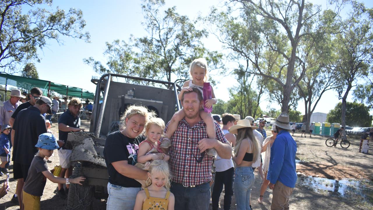 Locals and visitors got down and dirty during Romaâs Easter in the Country at the Mud Buggies event on Saturday, April 8, 2023. Picture: Peta McEachern