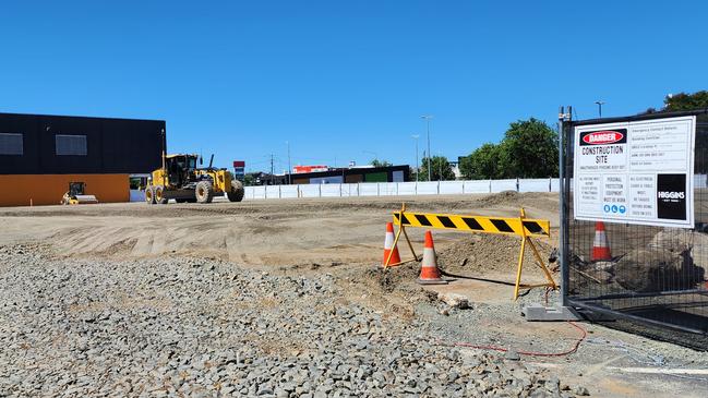 Construction is underway for Rockhampton’s second Aldi. Picture: Aden Stokes