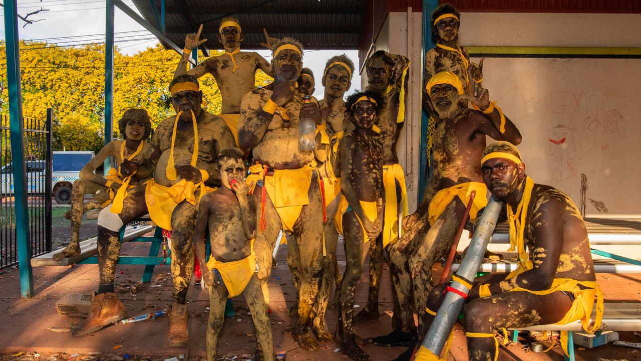 Lirrga ceremonial group perform cultural dances. Picture: Pema Tamang Pakhrin