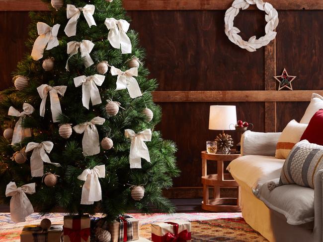 The centrepiece of every Christmas, your tree needn't be expensive to be beautiful. Image: West Elm.