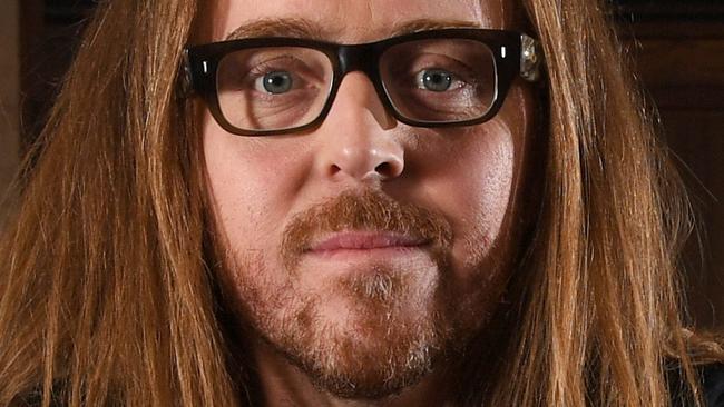 Tim Minchin in town at the Festival Centre as a promo for Matilda. Pic: Tricia Watkinson.
