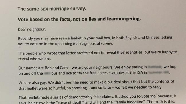 Gay marriage letter: Gay couple wrote this note to neighbour after hate ...