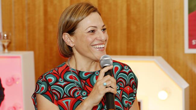 Jackie Trad addresses her supporters during her campaign launch. Picture: AAP/Josh Woning