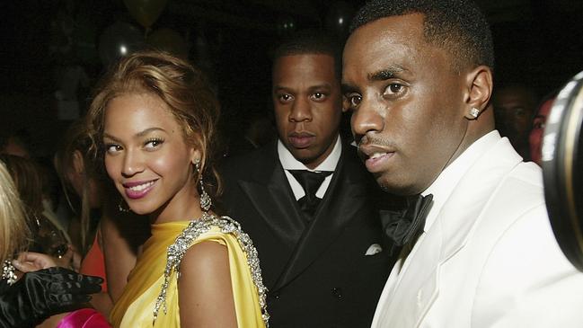 Beyonce Knowles, Jay-Z and Sean “Diddy” Combs in June 2004. Picture: Getty Images