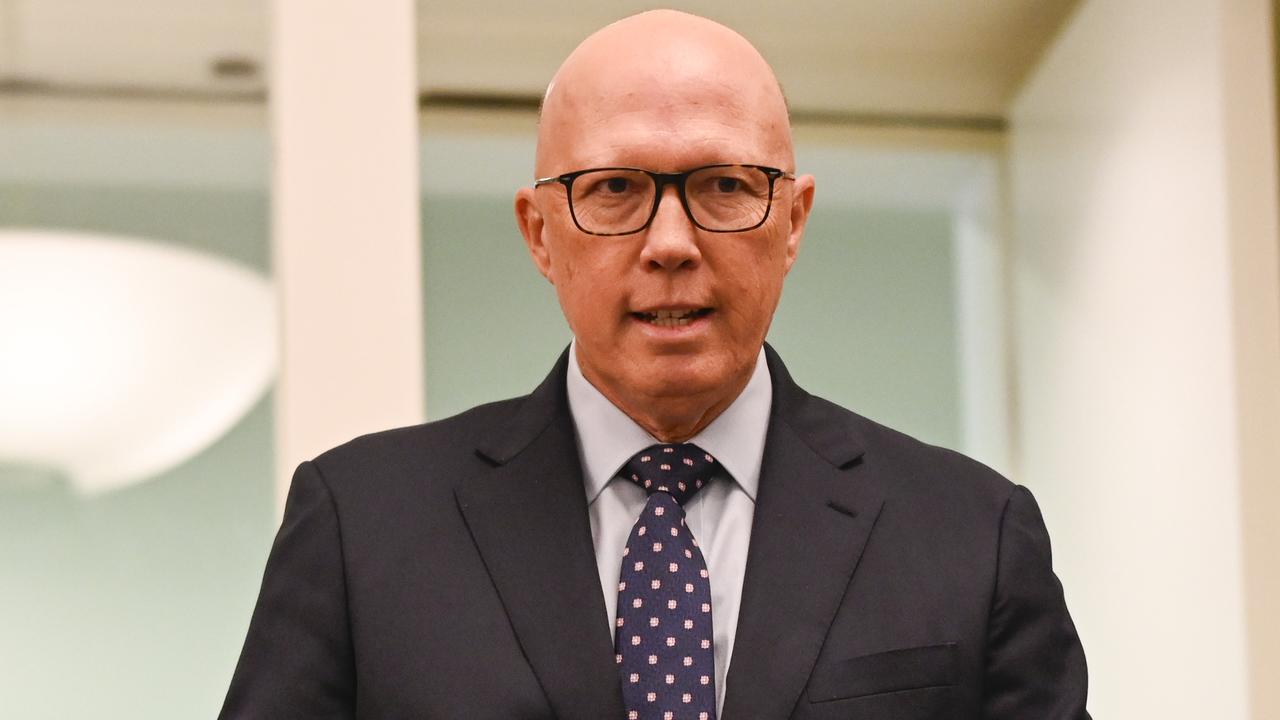 Opposition Leader Peter Dutton said Mr Albanese’s visit to Queensland was ‘appropriate’. Picture: NewsWire / Martin Ollman