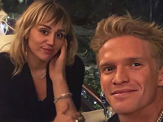 Miley Cyrus and Cody Simpson. Picture: Instagram