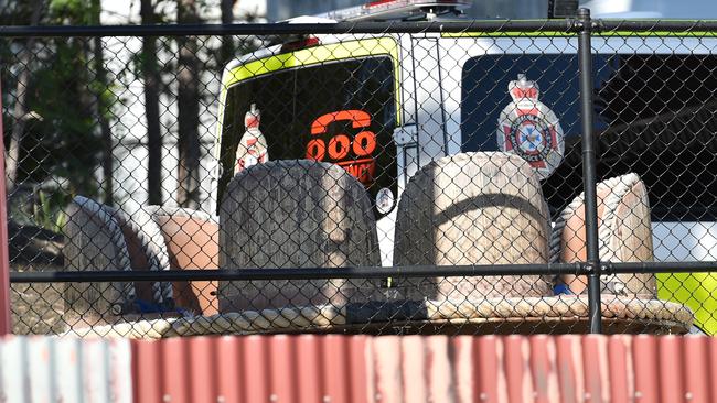 A raft from the Thunder River Rapids Ride the day of the inquest. Picture: Nigel Hallett