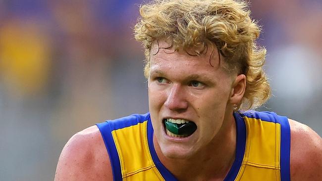 Reuben Ginbey has been charged in the midst of his third pre-season with the West Coast Eagles. Picture: Paul Kane / Getty Images