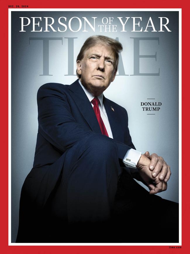 President-elect Donald Trump as Time Magazine’s person of the year.