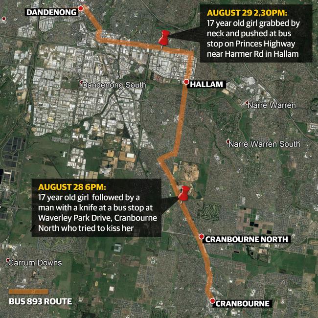 A map showing where the attacks occurred.