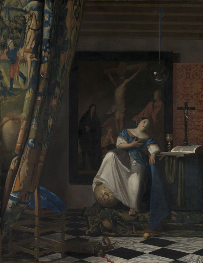 Johannes Vermeer’s Allegory of the Catholic Faith.