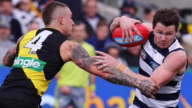 Patrick Dangerfield nor Dustin Martin were No.1 draft picks. Pic: Michael Klein