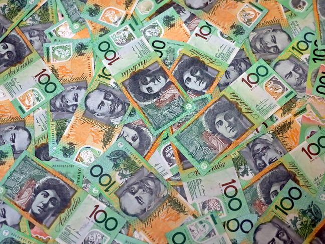 FEDERAL BUDGET 2024: AUSTRALIA - NewsWire Photos - General view editorial generic stock photo of Australian cash money currency. Picture: NCA NewsWire / Nicholas Eagar