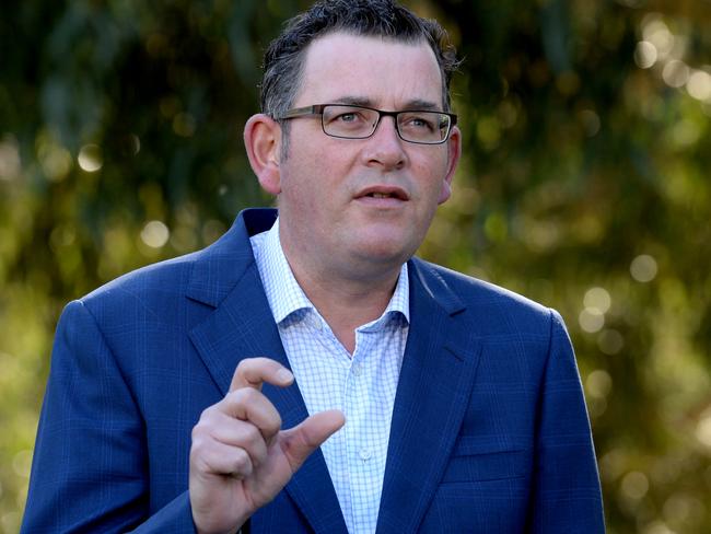 MELBOURNE, AUSTRALIA - NewsWire Photos FEBRUARY 09, 2021: Victorian Premier Daniel Andrews addresses the media at a press conference at Greensborough in Melbourne's outer north-east. Picture: NCA NewsWire / Andrew Henshaw