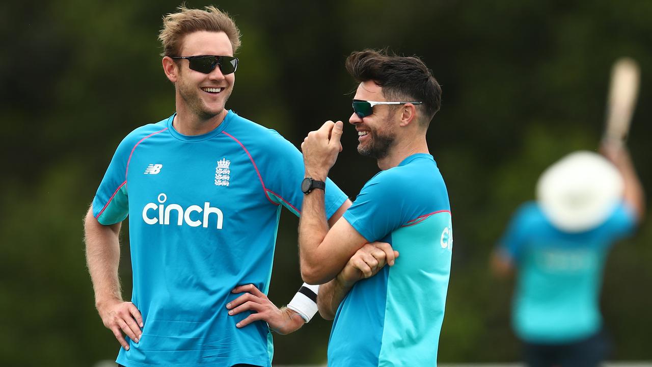 Stuart Broad and James Anderson will be licking their lips after Tuesday’s announcement. Photo by Chris Hyde/Getty Images