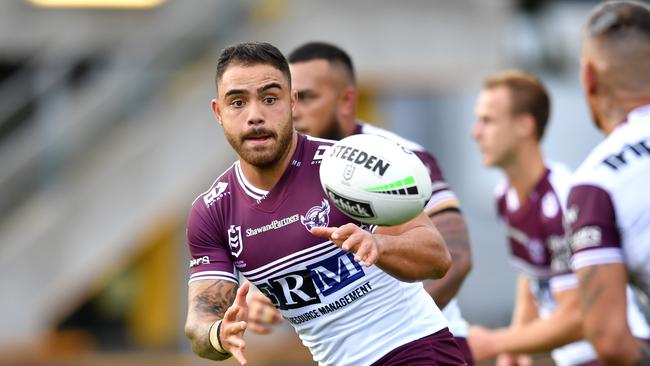 Manly players have stood up for teammates refusing the vaccination. Picture: Gregg Porteous, NRL Photos.