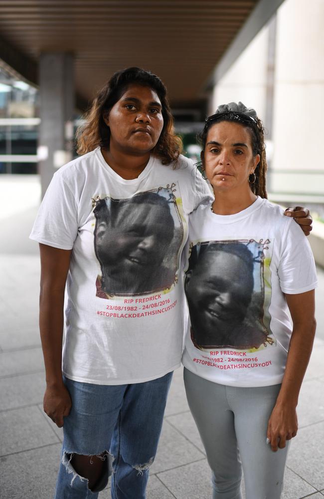 Pam White-Row Row (right) and Sheanea Row Row. Pam says she is disgusted by the findings as they do not significantly address the mental health needs of First Nations prisoners. Picture: NCA NewsWire / Dan Peled