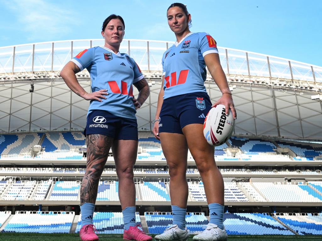 Jayme Fressard (left) and Jocelyn Kelleher ahead of Origin Game 2. Picture: Supplied
