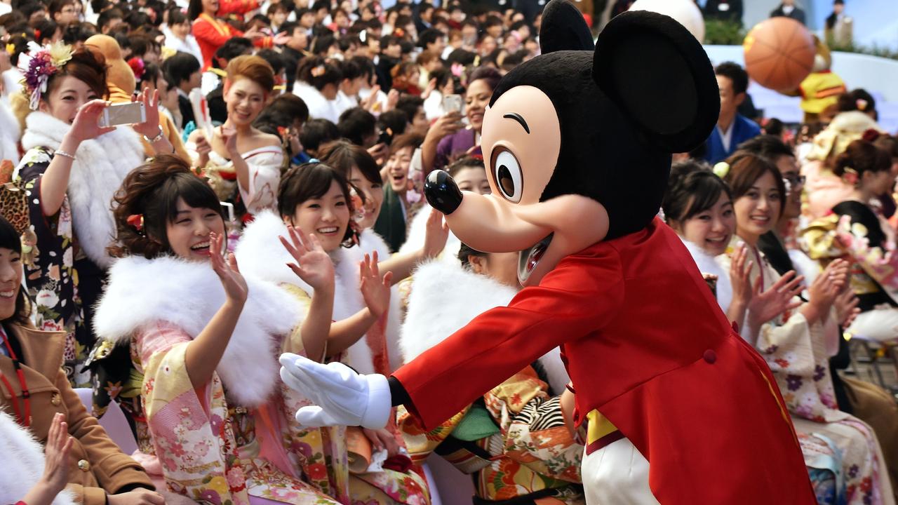 Tokyo Disneyland has been closed for around two weeks over fears of perpetuating the outbreak. Picture: Yoshikazu Tsuno/AFP.