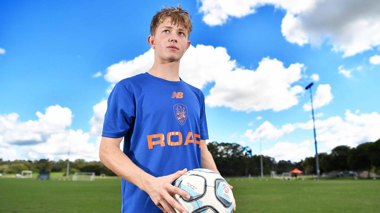 Sunshine Coast football talent Rhys Williams. Picture: Patrick Woods.