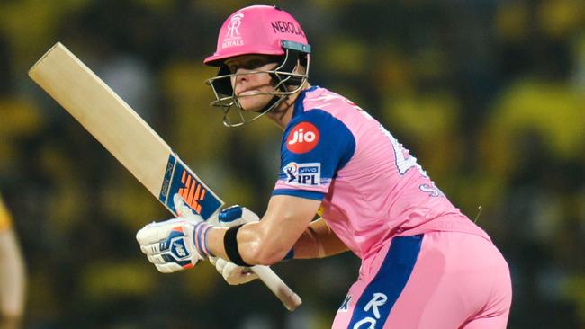 Steve Smith wasn’t picked up in the IPL auction. He last played for the Rajasthan Royals in 2021. (Photo by Money SHARMA / AFP)