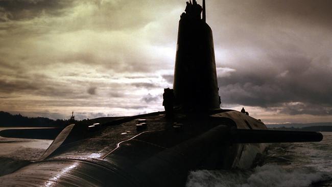 Nuclear-powered submarine HMS Vigilant.