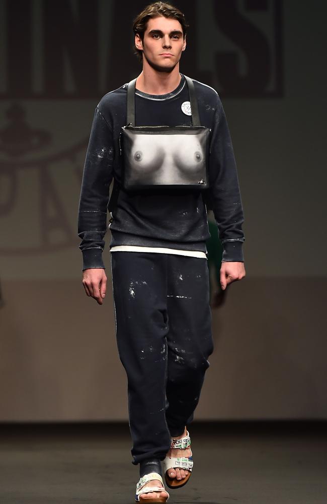 Mitte walking for Vivienne Westwood in Milan, Italy. Picture: Gabriel Bouys