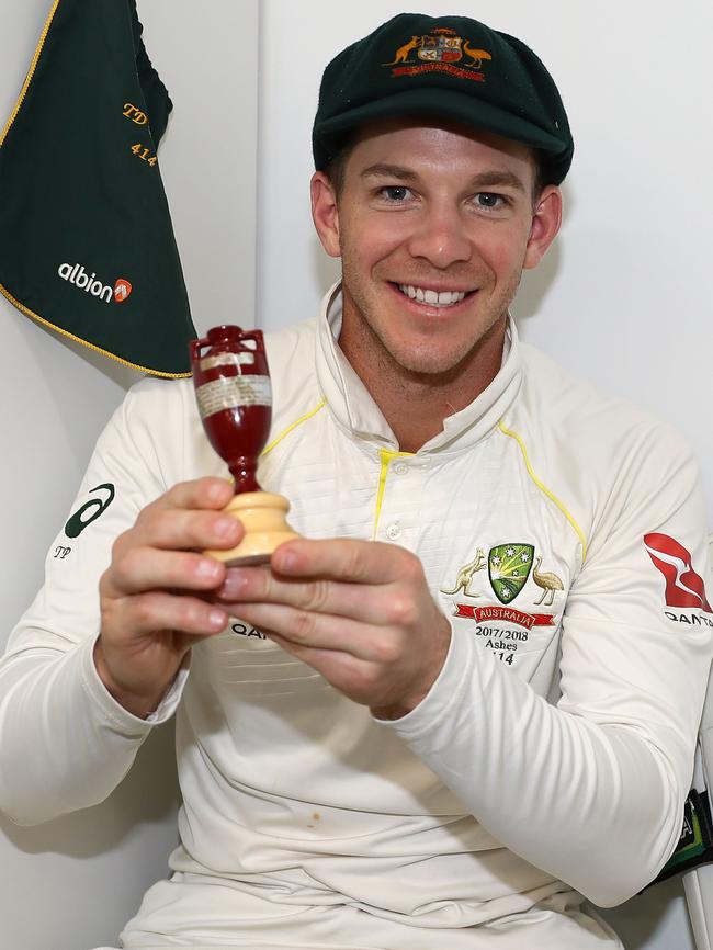 Paine has since won his spot back in the Test team — and won the Ashes. Picture: Getty Images