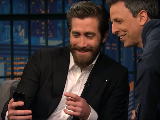 Gyllenhaal begs Reynolds to answer his phone to prove they're friends.