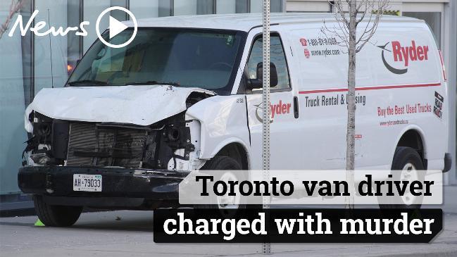 Toronto van driver charged with murder