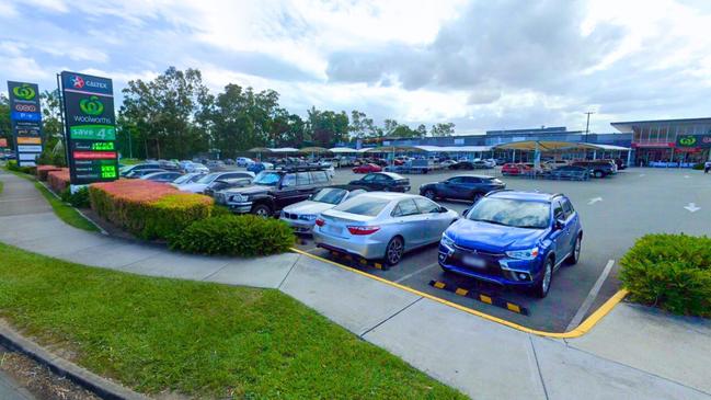 The car park at Woolworths Meadowbrook opposite the Logan Hospital. Picture: Contributed