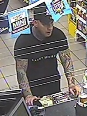 Wanted for questioning over a petrol drive off on River Rd on Tuesday September 3, 2019, 1.40am. Photo: Police Media