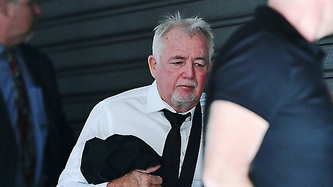 Developer John Woodman leaves an IBAC hearing. Picture: Jake Nowakowski