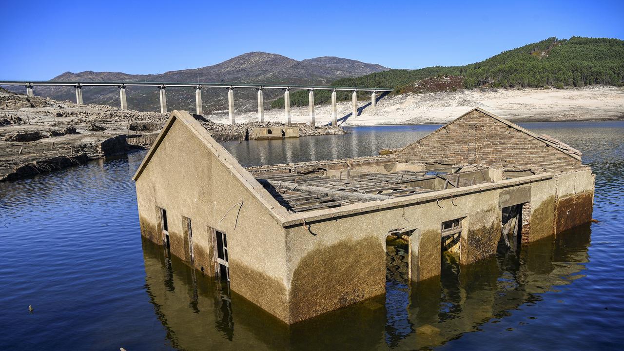 One of the buildings rising up from the reservoir. Picture: Octavio Passos/Getty Images