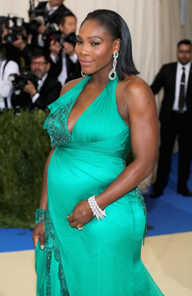 Pregnant Serena Williams attends the “Rei Kawakubo/Comme des Garcons: Art Of The In-Between” Costume Institute Gala at Metropolitan Museum of Art on May 1, 2017 in New York City. Picture: Getty