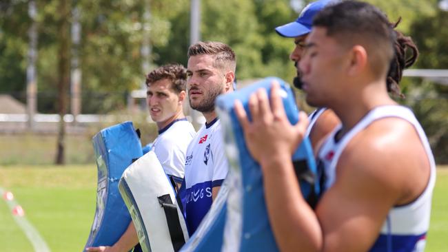 The Bulldogs were back on the training paddock at Belmore on Wednesday. Picture: Bulldogs Digital