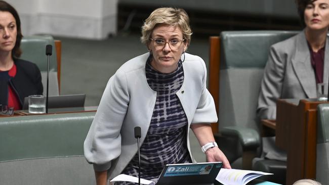 Teal MP Zali Steggall during Question Time. Picture: Martin Ollman