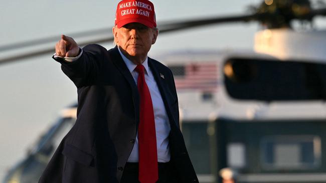 After the row, Mr Trump left Washington to go golfing at Mar-a-Lago. Mr Zelensky returned to Europe to meet with the British Prime Minister. Picture: Roberto Schmidt/AFP