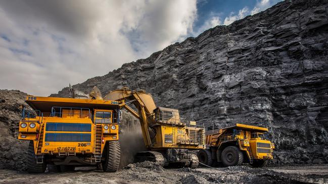 Coal mining trucks in operation. Generic file photo.