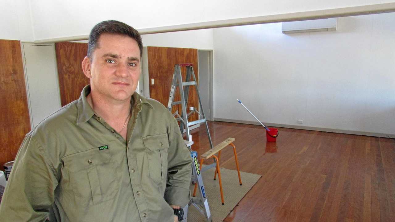 WORKSPACE: Bootstraps founder Sam Kavanagh at the new Gatton Headquarters prior to completion. Picture: Kabel Dawes